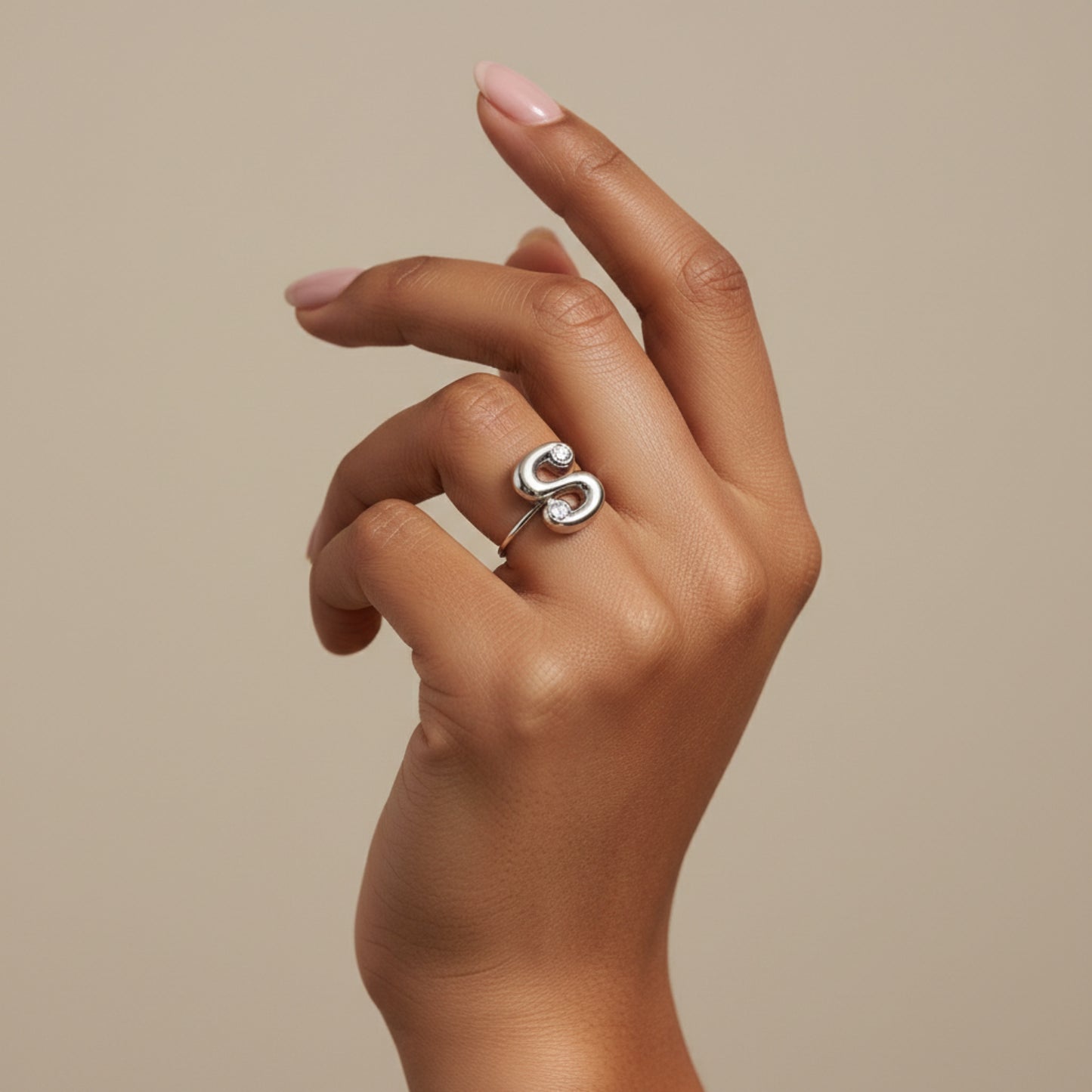 Anello lettera – Acciaio Inox