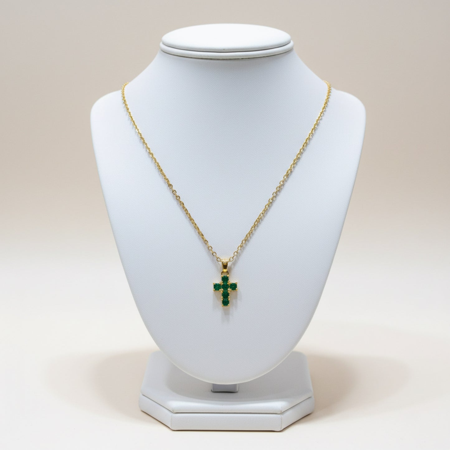 Collana con croce colorata – Acciaio Inox