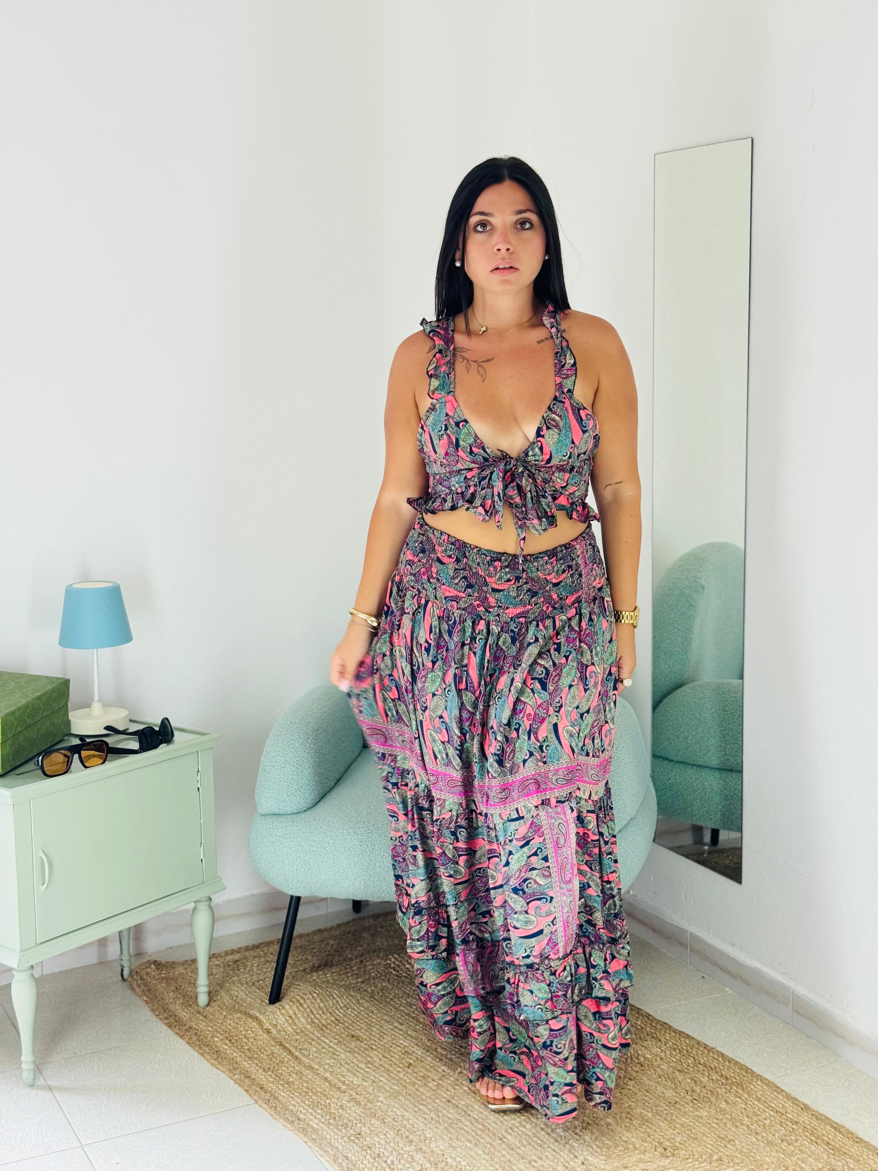 Set Gonna e Top Boho