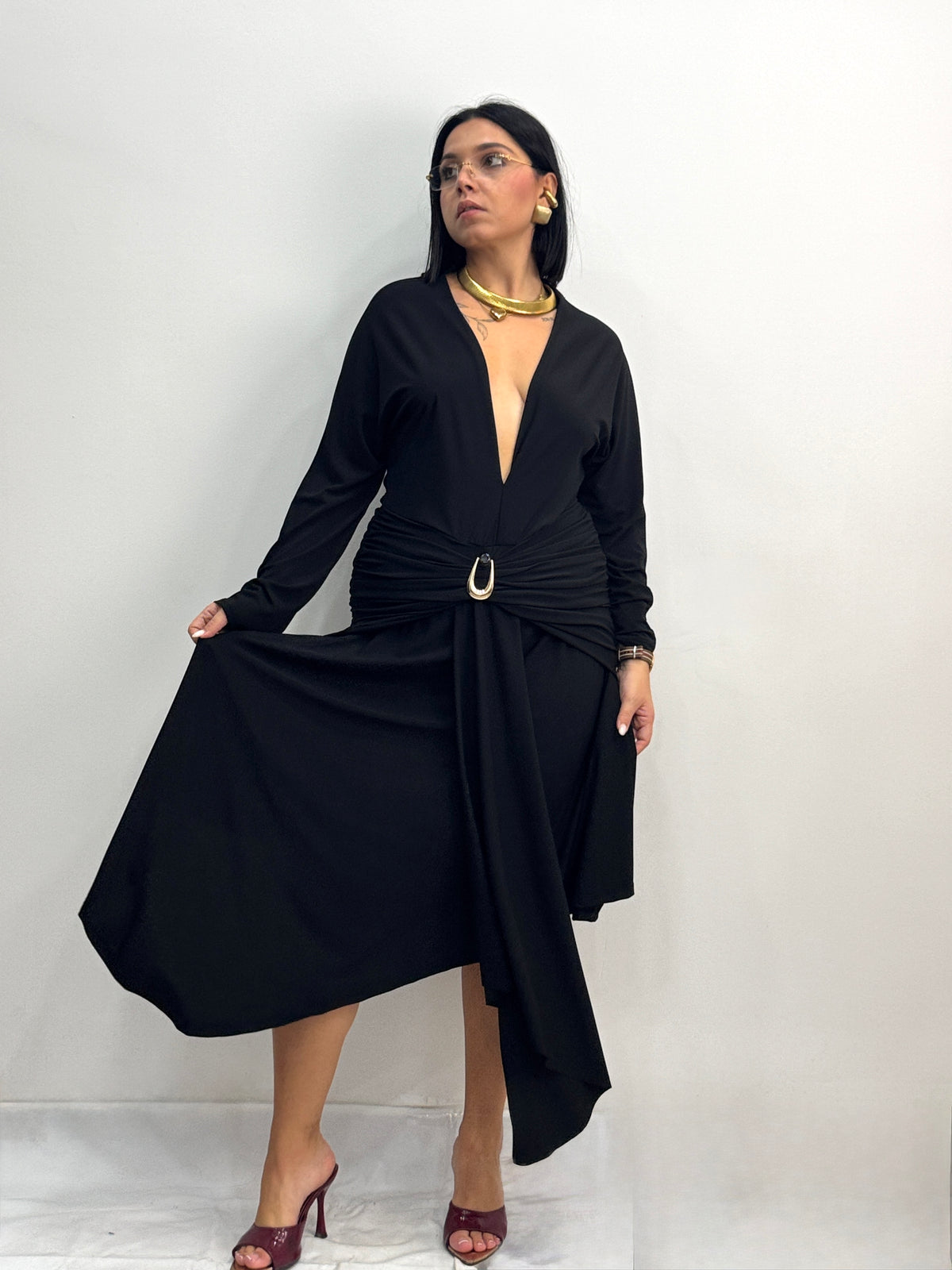 ABITO GIULIA MIDI NERO
