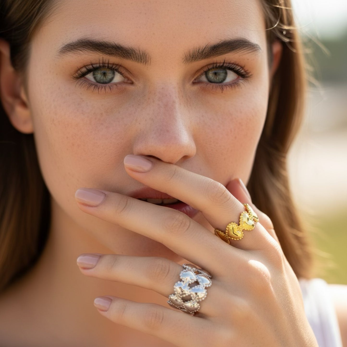 Anello cuori – Acciaio Inox