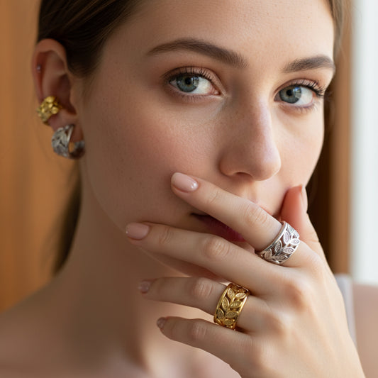 Anello lavorato– Acciaio Inox