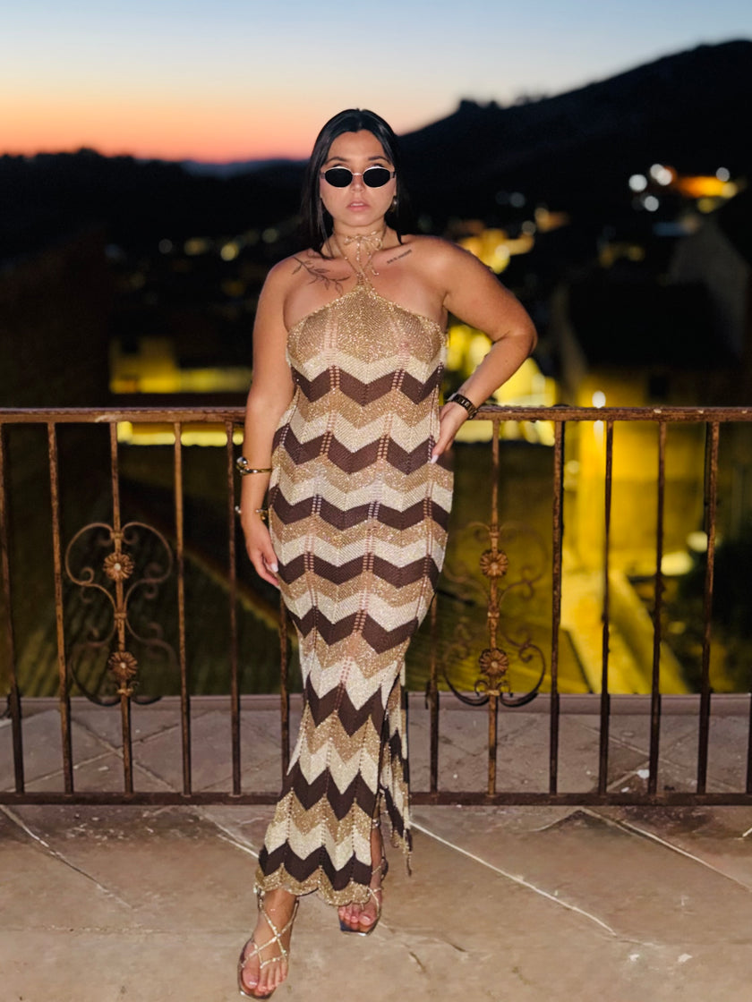 MAXI DRESS GOLDEN WAVE