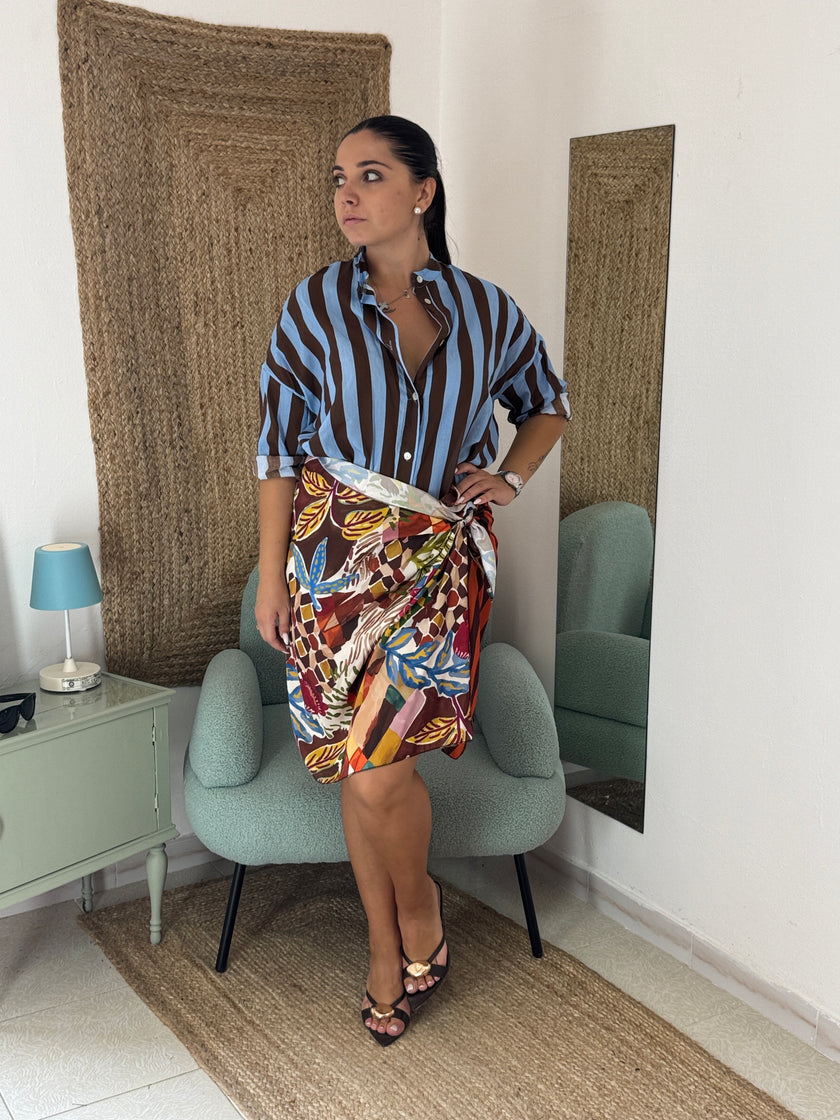 CAMICIA RIGHE BLU