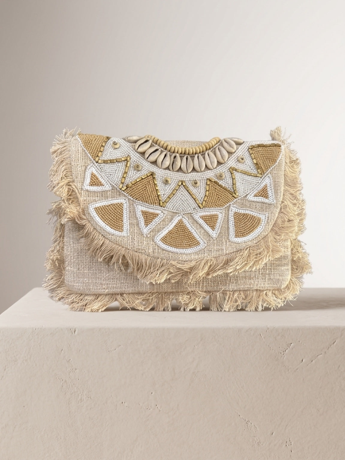 Borsa Boho Conchiglie e Frange