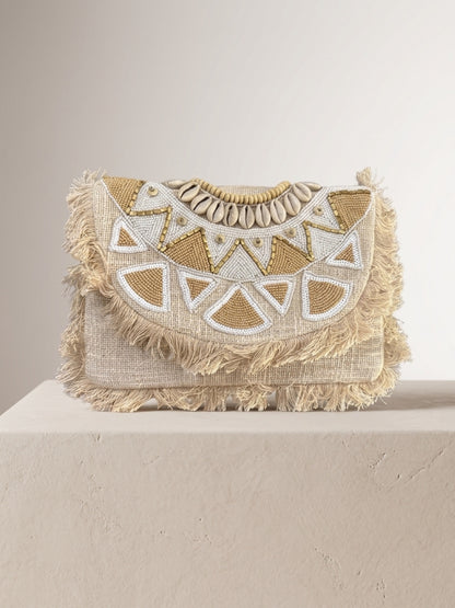 Borsa Boho Conchiglie e Frange