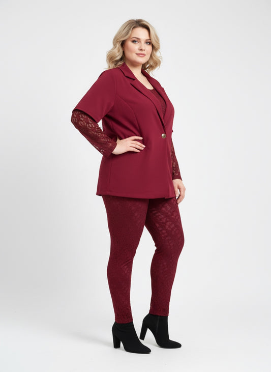 Completo in pizzo curvy