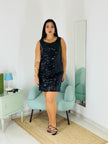 Abito Paillettes Glam Nero