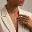 Collana Fiore con Strass – Acciaio Inox