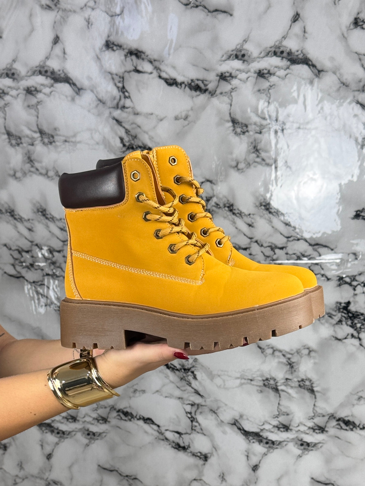 Timber Ankle Boots Mustard