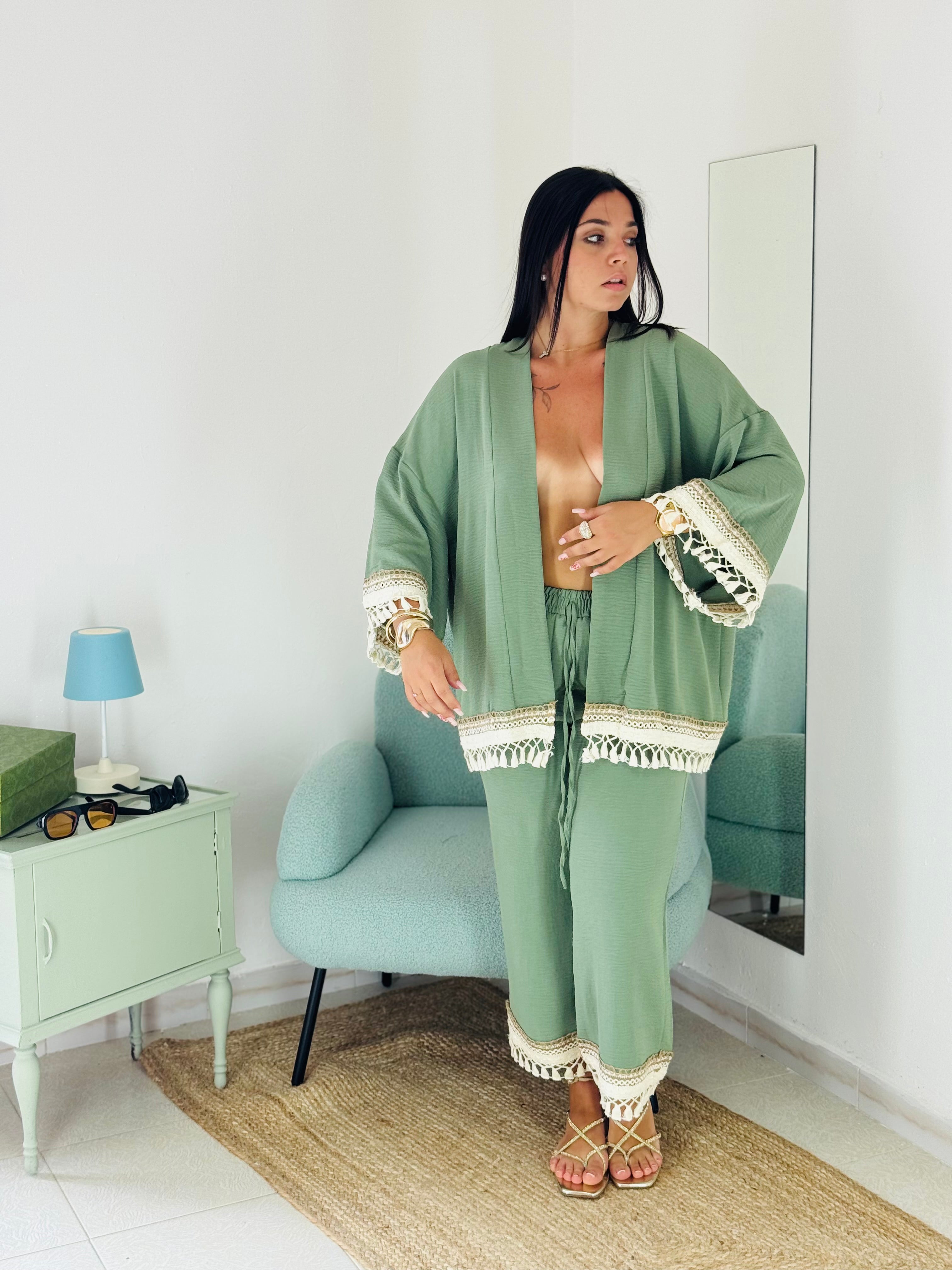 Set Kimono e Pantalone