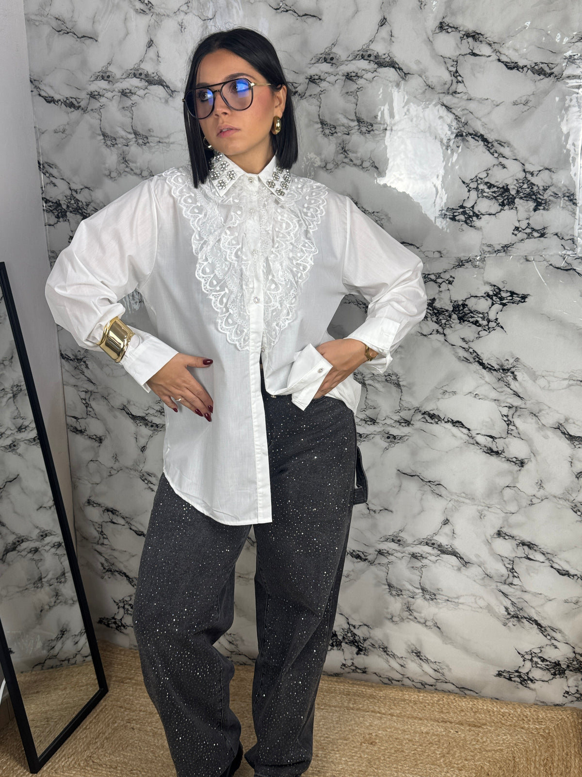 CAMICIA CON ROUCHES — “Romance”