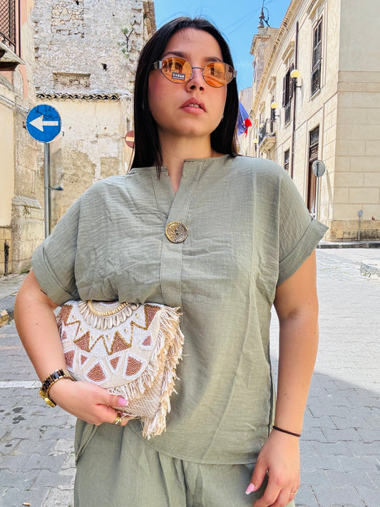Borsa Boho Conchiglie e Frange