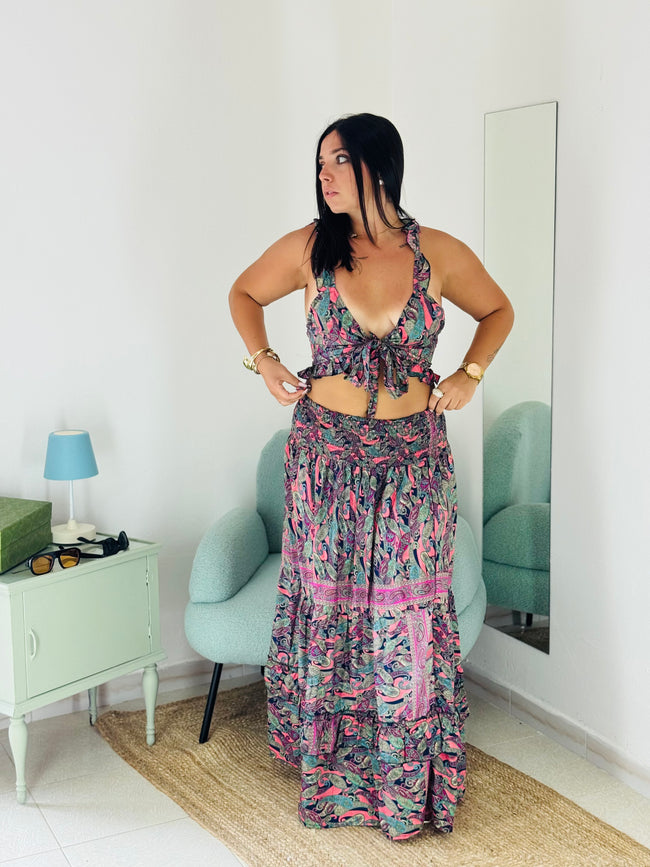 Set Gonna e Top Boho