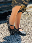 Rebel Eyelet Mary Janes – Scarpe Mary Jane Nere