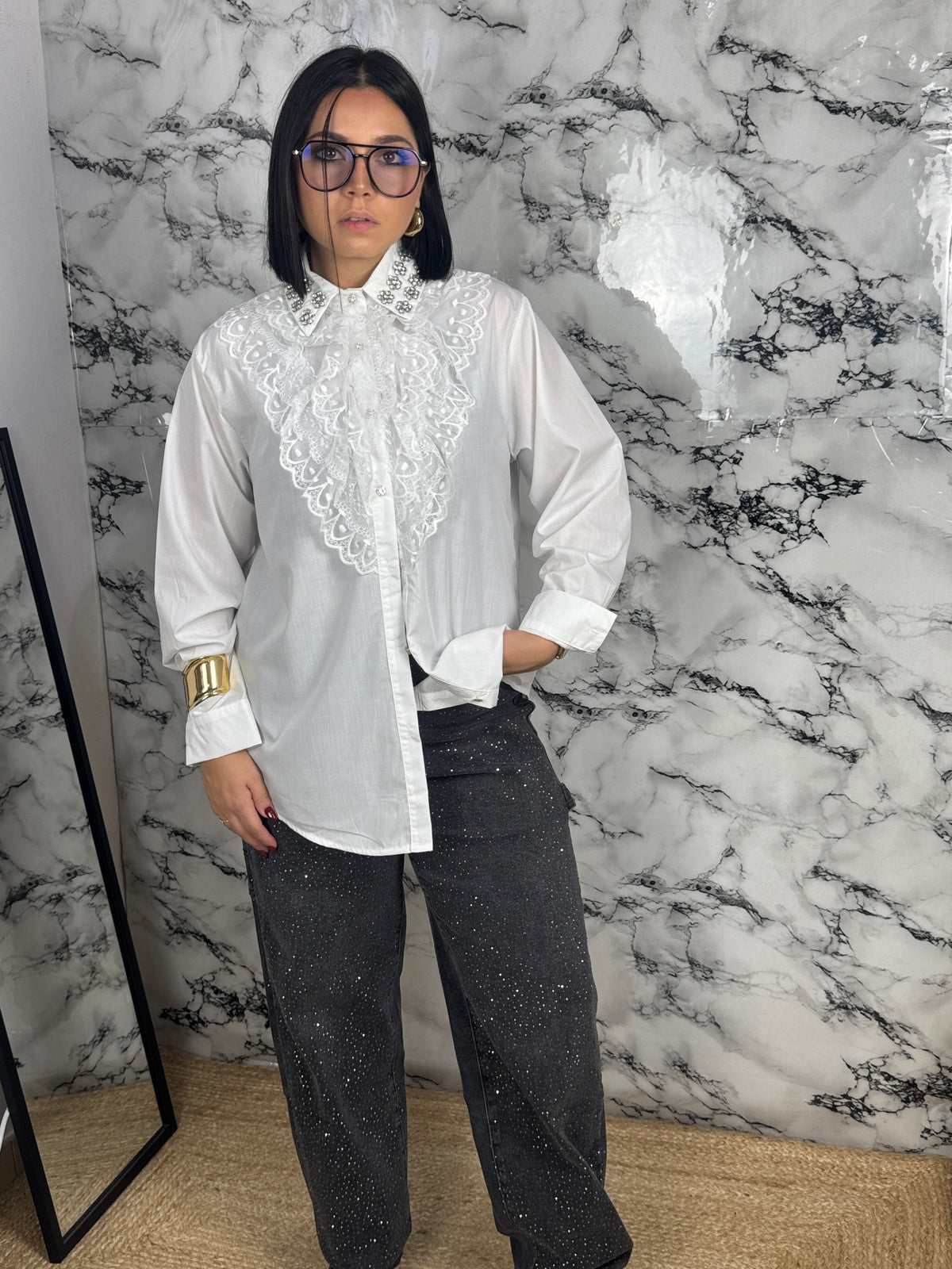 CAMICIA CON ROUCHES — “Romance”
