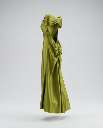 Abito lungo satin