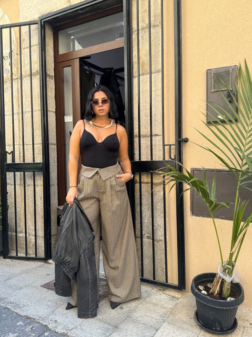 Ginevra – Pantalone Sartoriale a Quadretti
