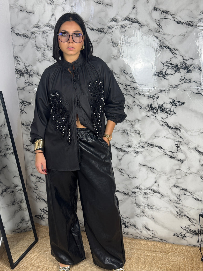 CAMICIA ANGEL CON APPLICAZIONI — “Glam”