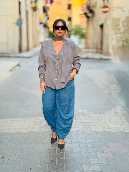 Blazer Gessato Elegance