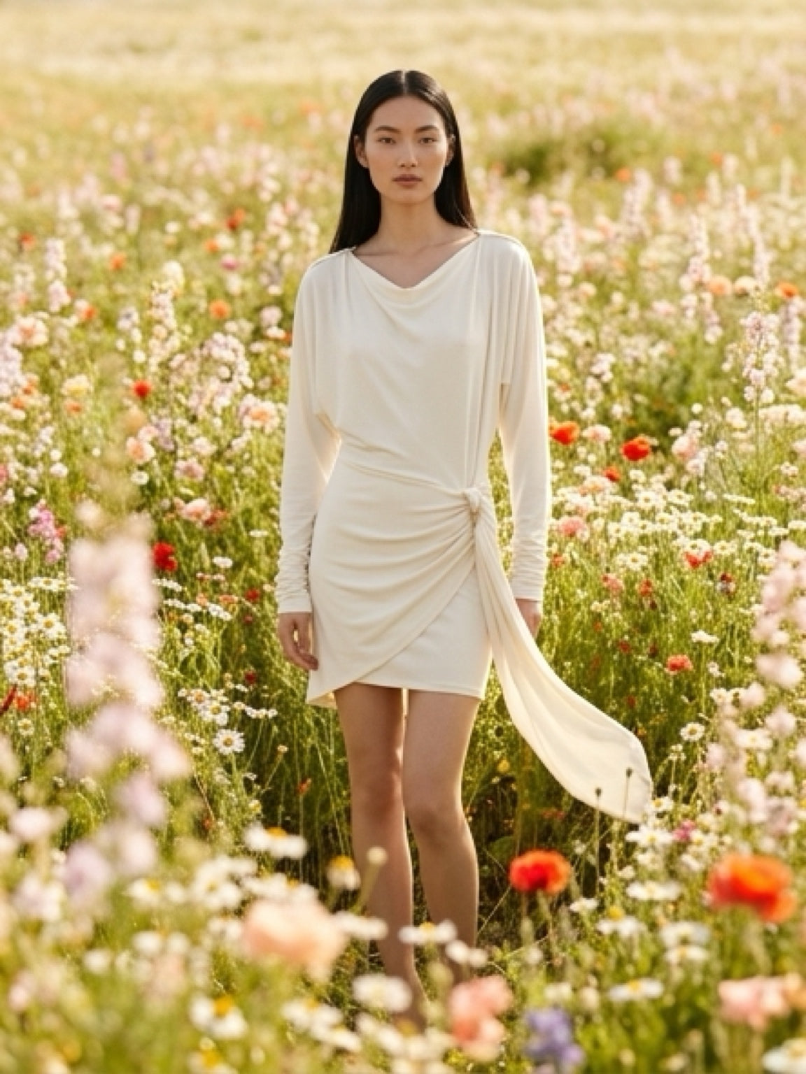 Mini Dress Soft Draped