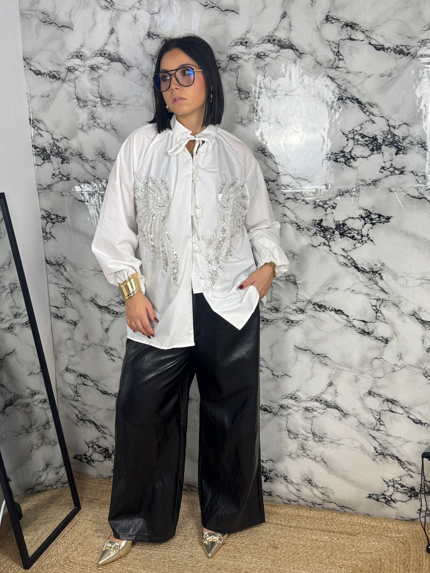CAMICIA ANGEL CON APPLICAZIONI — “Glam”