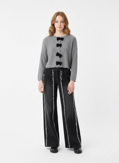 Cardigan con Fiocchi