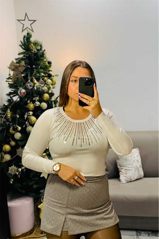 Maglia Applicazioni Gioiello