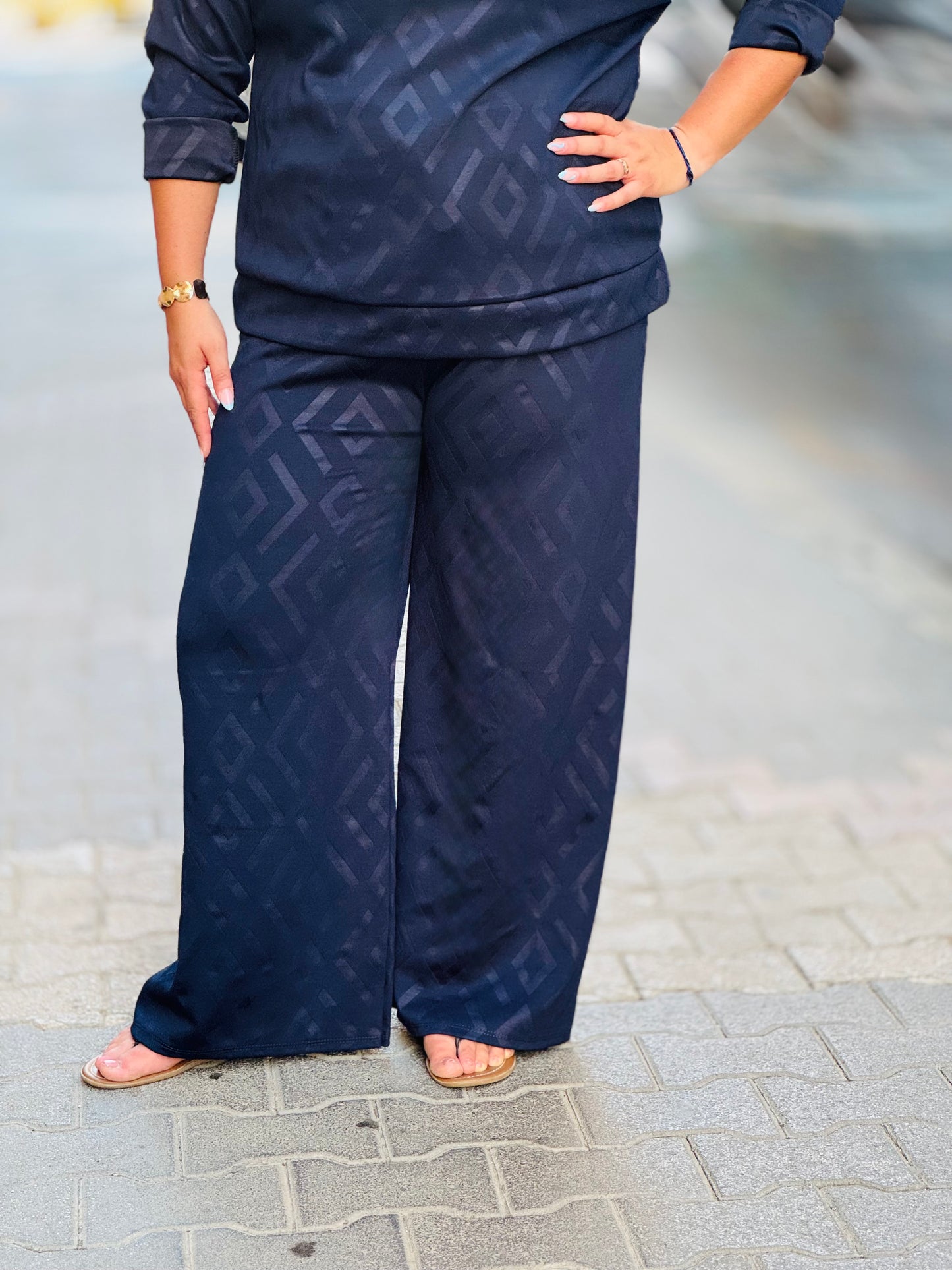 Pantalone Palazzo Geometrico