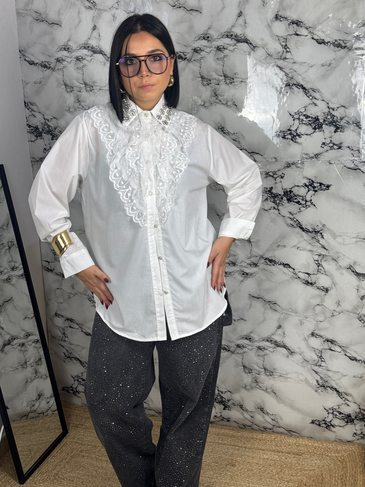 CAMICIA CON ROUCHES — “Romance”