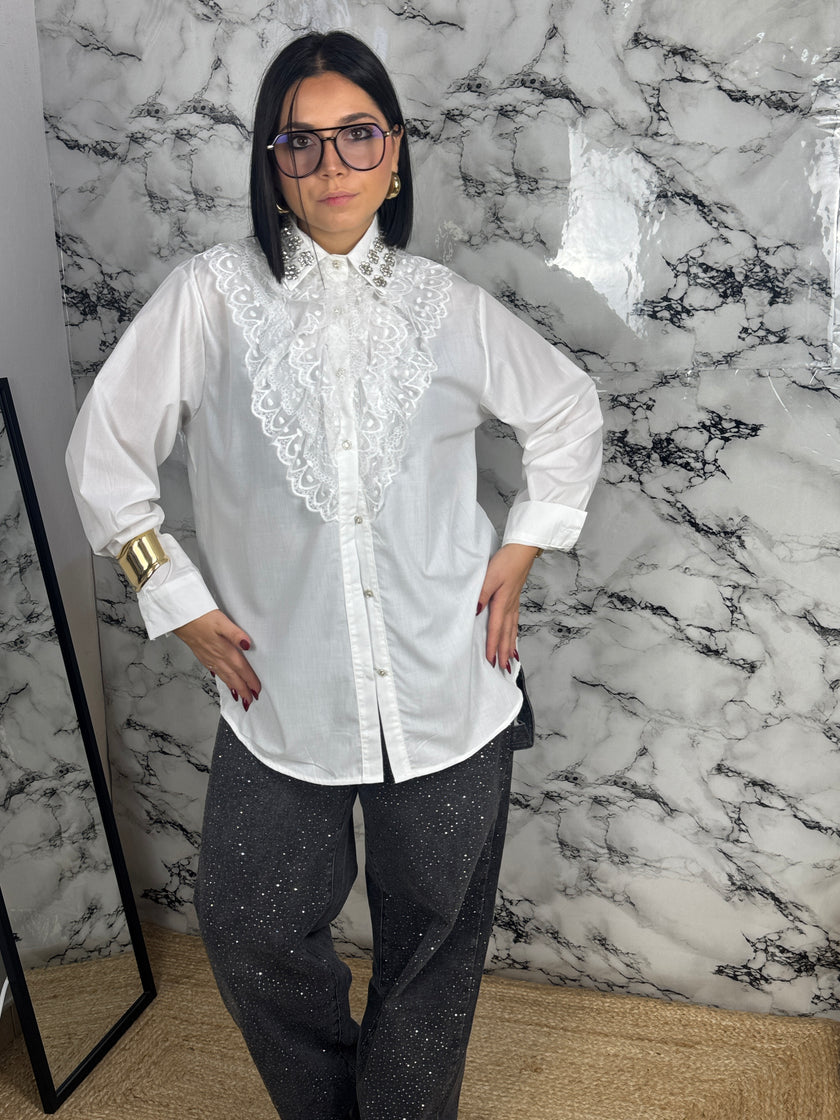 CAMICIA CON ROUCHES — “Romance”