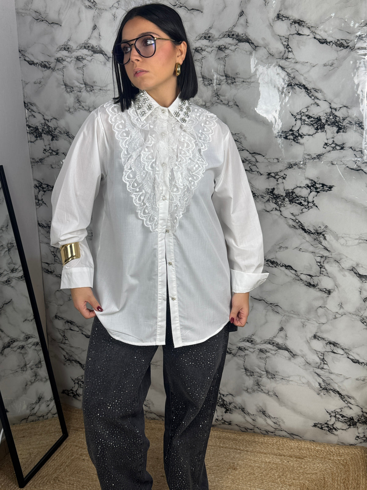 CAMICIA CON ROUCHES — “Romance”