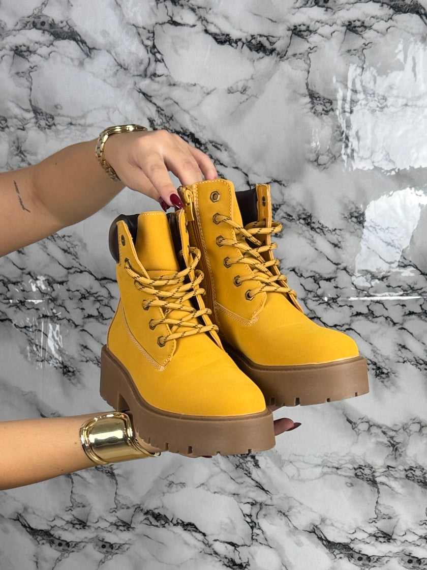 Timber Ankle Boots Mustard