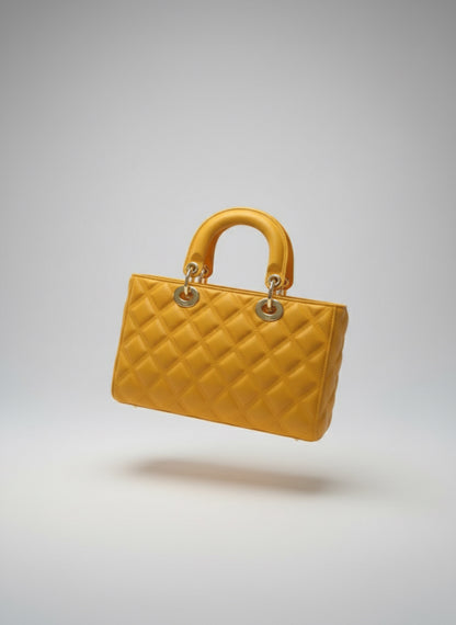Marc Ellis Flat – Borsa Rettangolare Gialla in Plastica