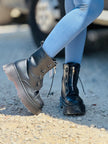 Raven Platform Boots – Anfibi Neri Donna