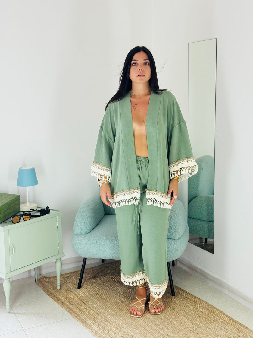 Set Kimono e Pantalone