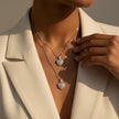 Collana doppia con cuori – Acciaio Inox