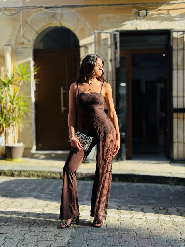 Jumpsuit Lace Touch