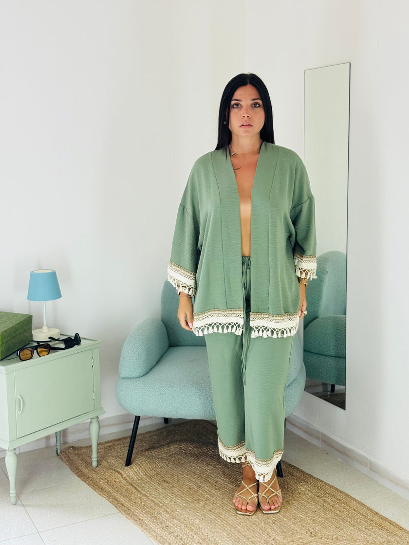 Set Kimono e Pantalone