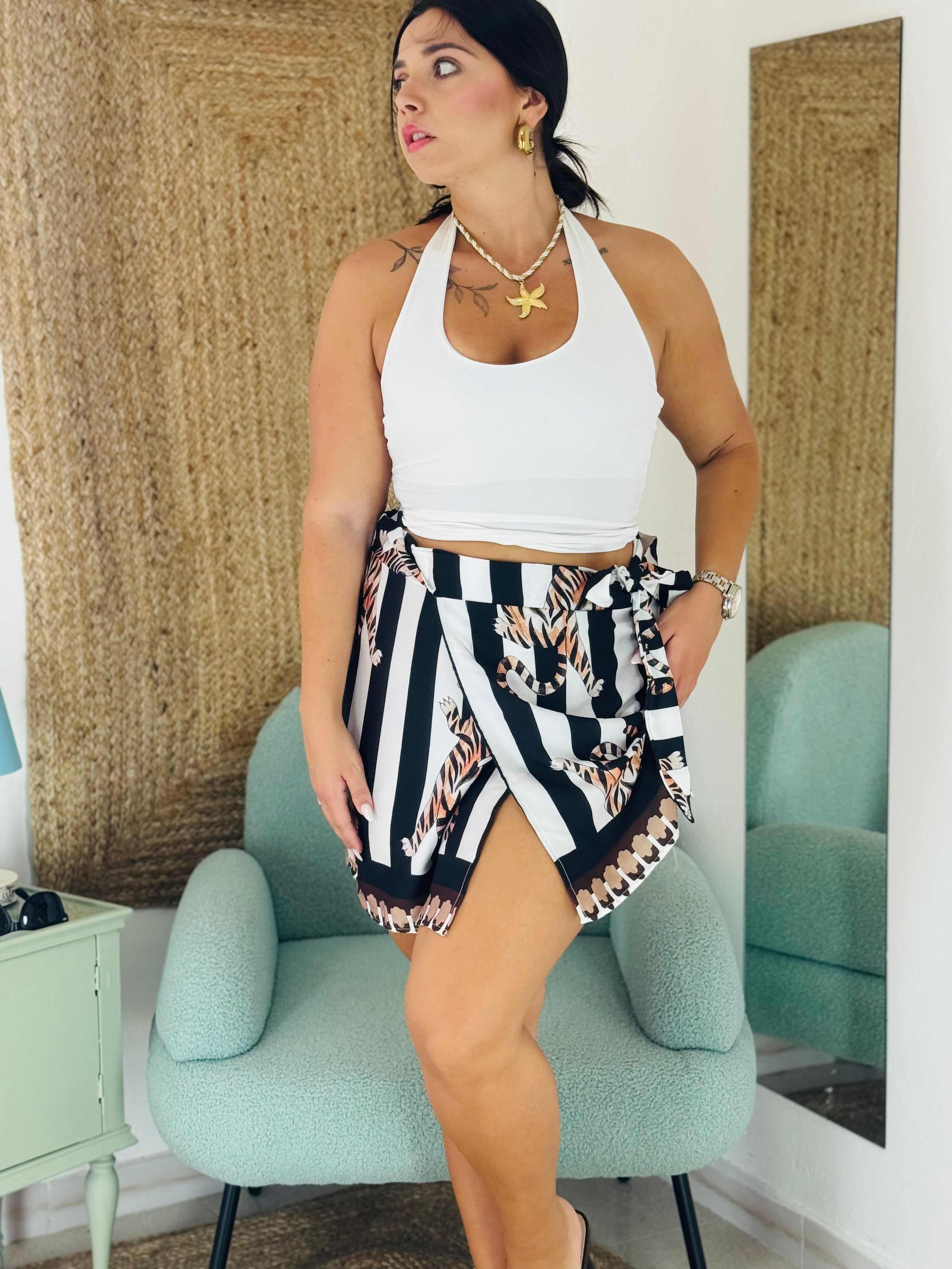 Gonna Ibiza a righe