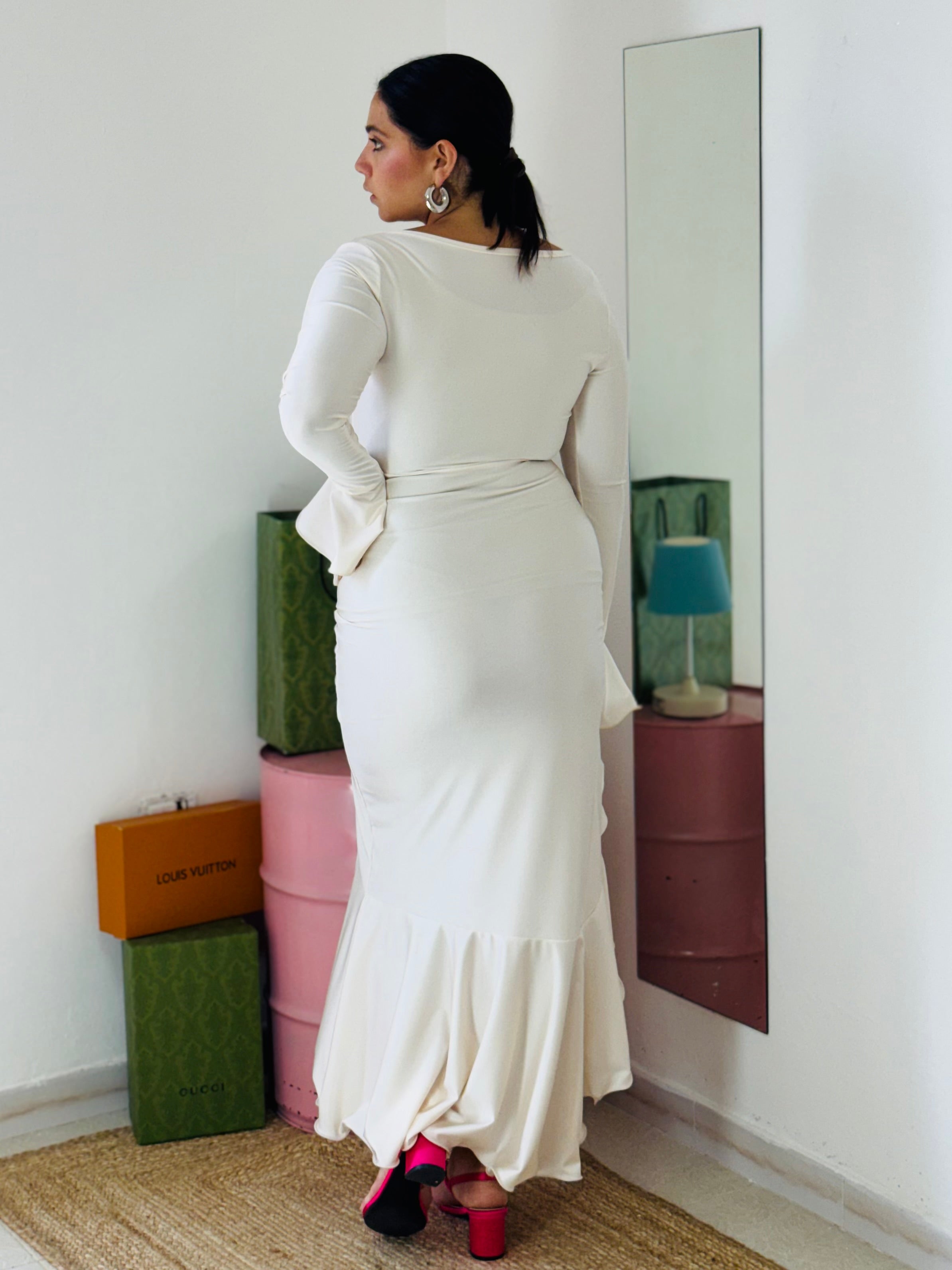 Abito Midi Chiffonade