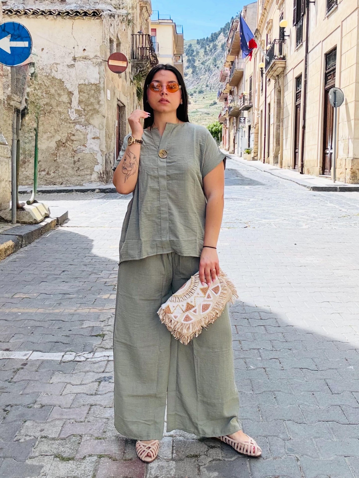 PANTALONE SAHARA FLOW OLIVE