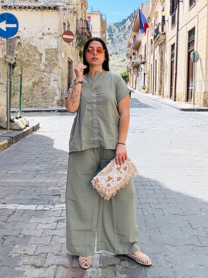 PANTALONE SAHARA FLOW OLIVE