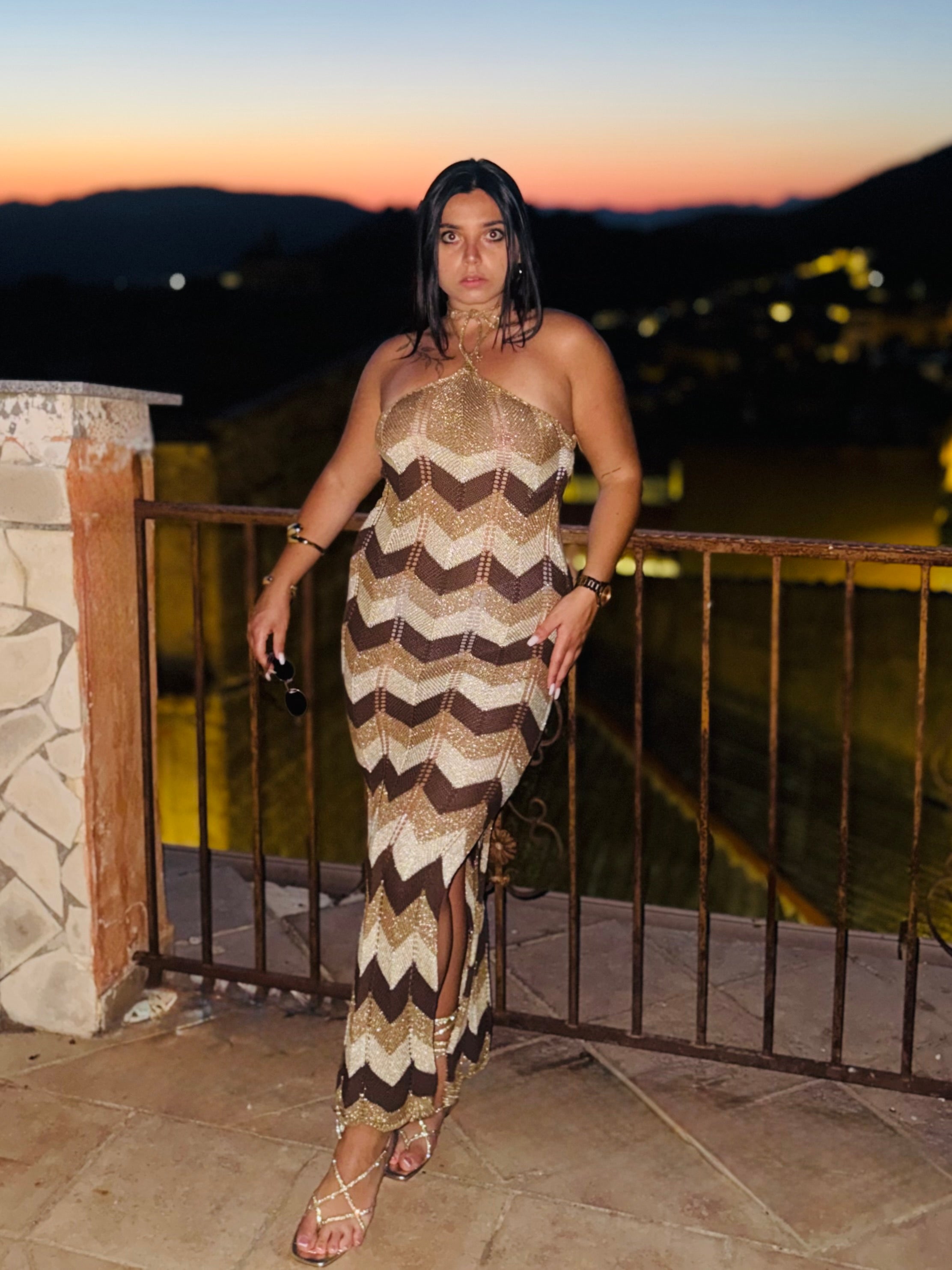 MAXI DRESS GOLDEN WAVE