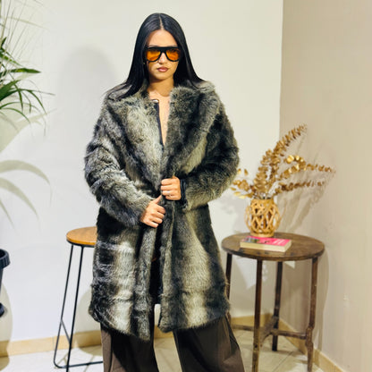 Pelliccia Ecologica Grigio Fumo