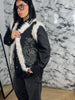 Gilet Knit con Pelliccia e Strass – Crystal Fur
