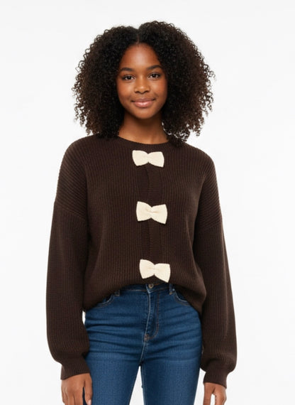 Cardigan con Fiocchi