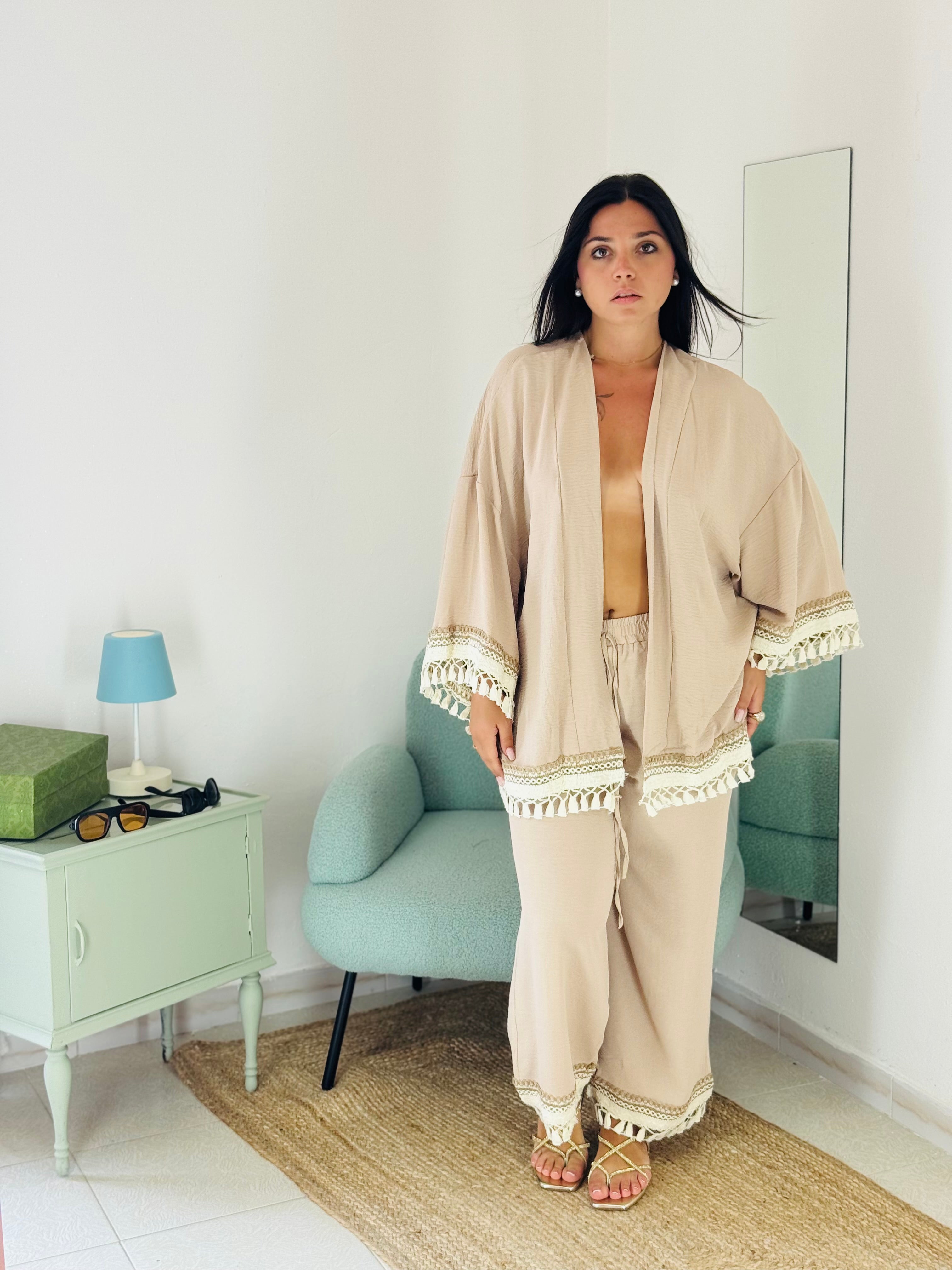 Set Kimono e Pantalone