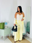 Corpetto Satin Corset bianco