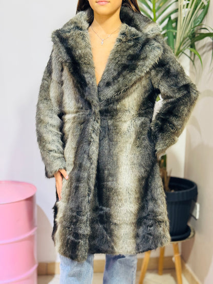 Pelliccia Ecologica Grigio Fumo